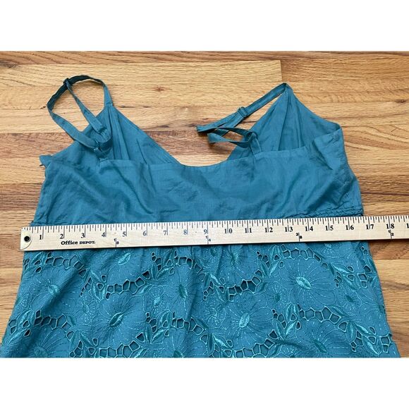 Vintage Old Navy Women’s L Babydoll Top Cotton Cami Embroidered Y2k Vintage - Picture 7 of 9